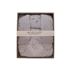 "You are loved, little one." Bunny Baby Lovey Blanket Oatmeal