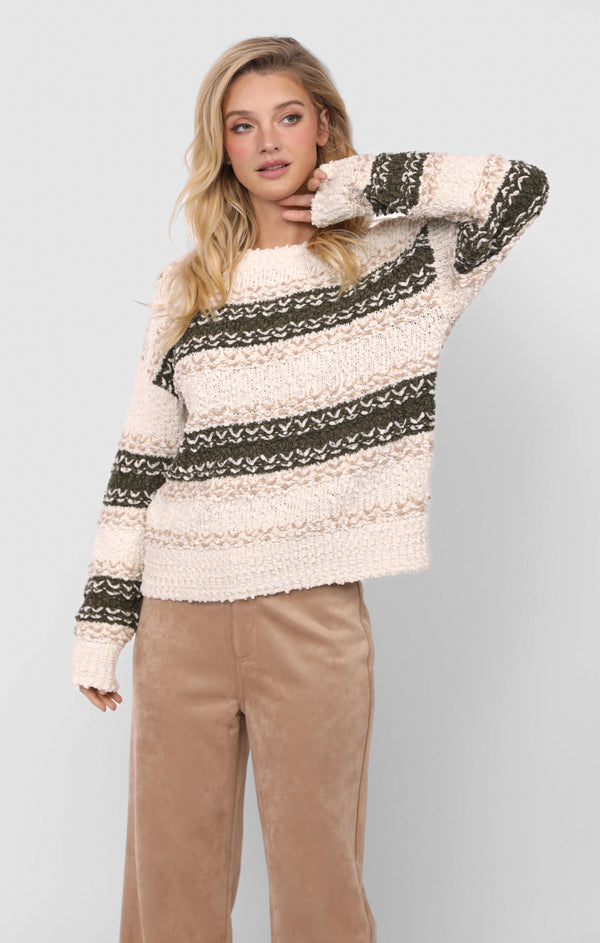 Loosen Up Striped Sweater