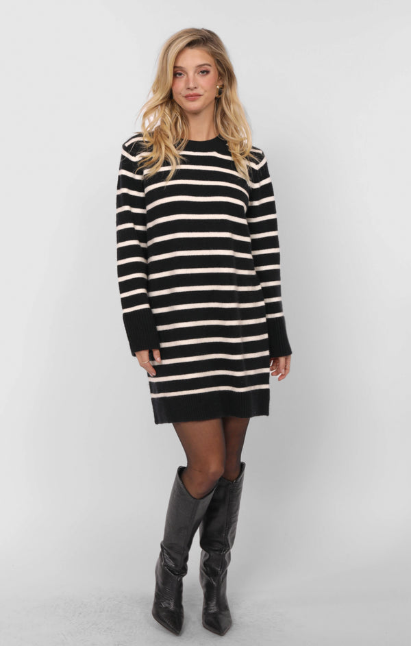 Sheri Striped Sweater Mini Dress