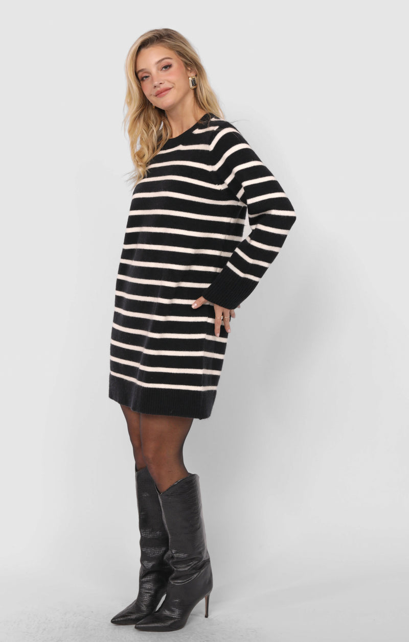 Sheri Striped Sweater Mini Dress