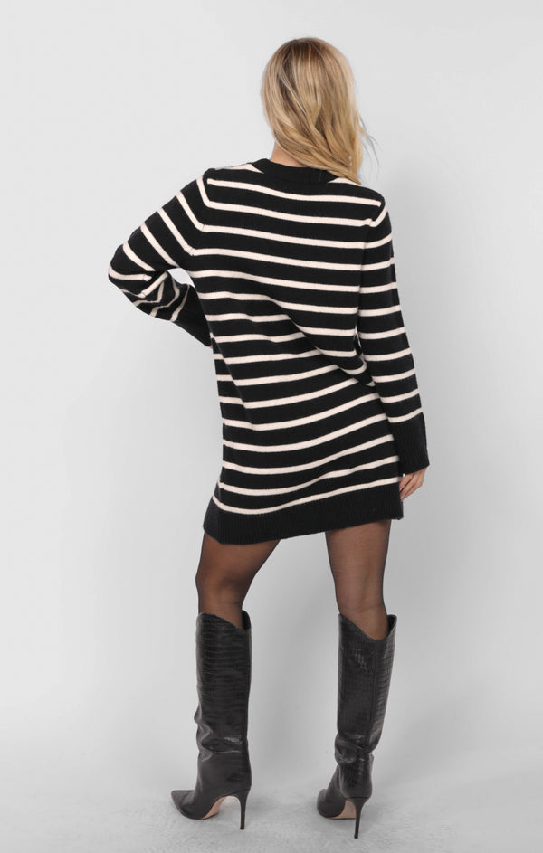 Sheri Striped Sweater Mini Dress