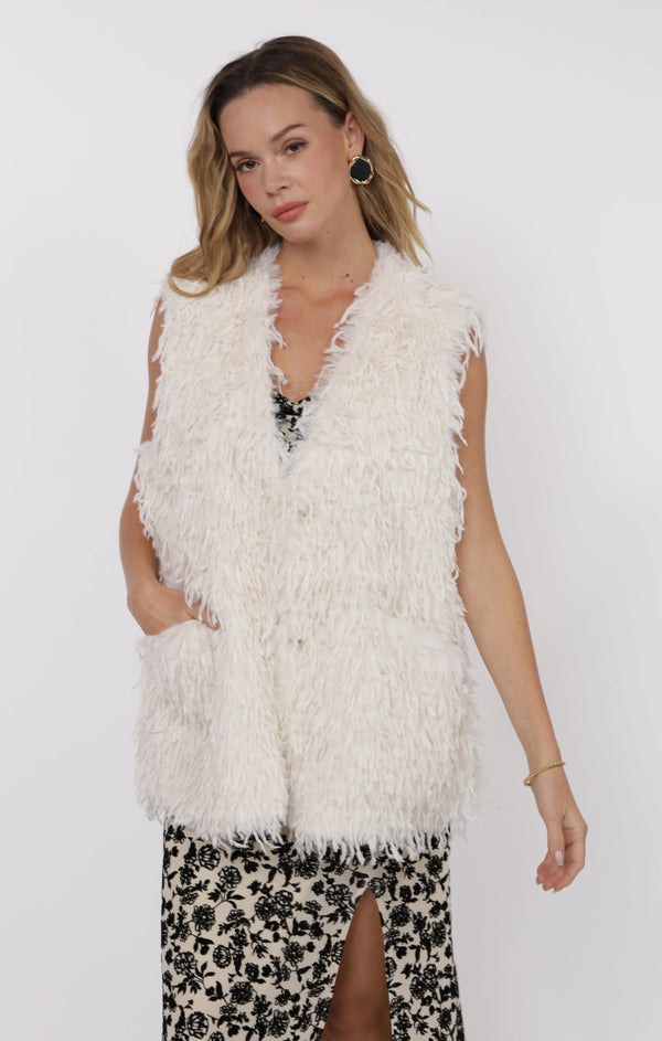 The Trailblazer Fringe Fur Vest