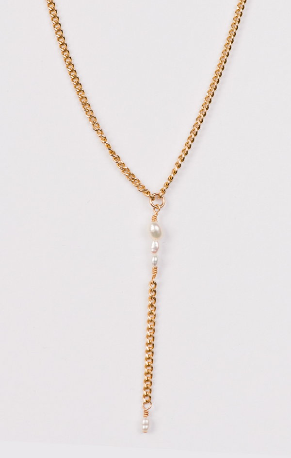 Pearl Lariat Necklace