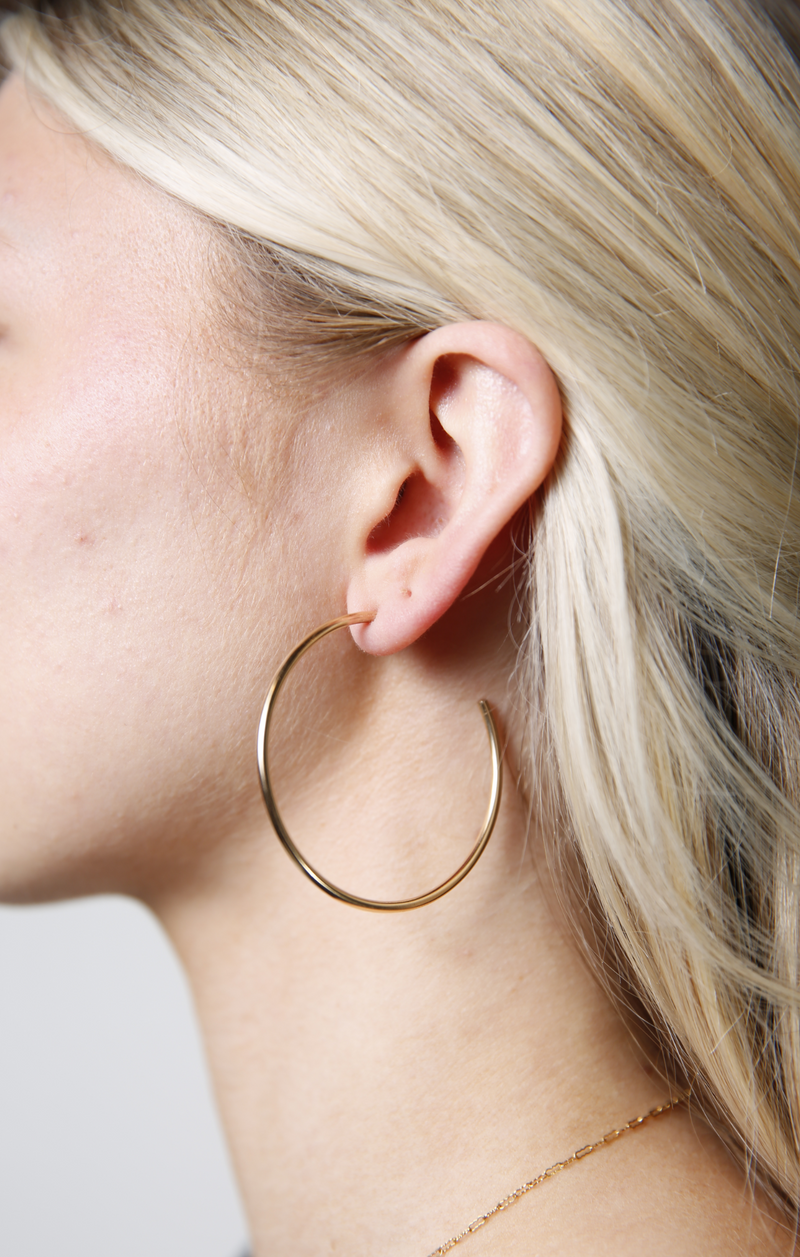 Everyday Large Hoops Gold Filled