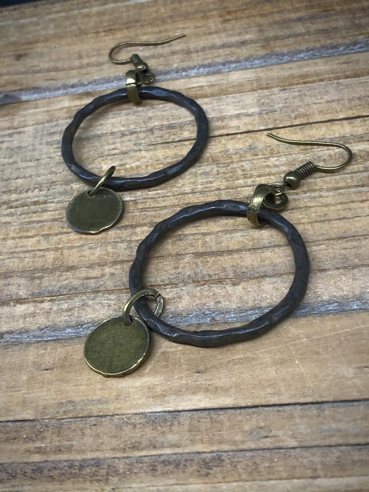 Circle Up Earrings Brass