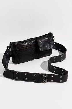 Wade Leather Sling Black