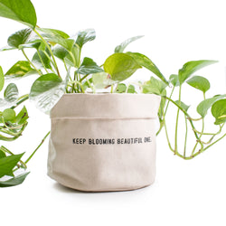 Keep Blooming Canvas Large Planter