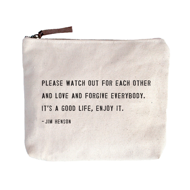 Jim Henson Canvas Zip Bag