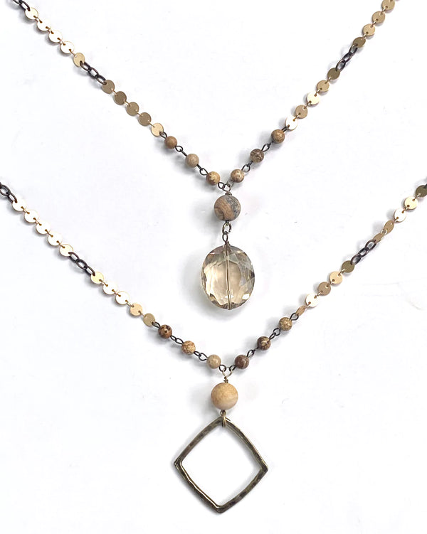 Heartland Necklace Crystal
