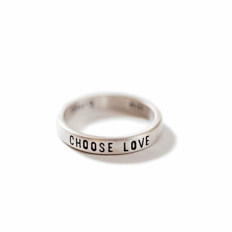 Choose Love Ring Silver