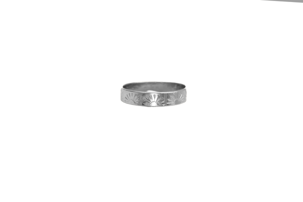 Rising Sun Stack Ring Sterling Silver
