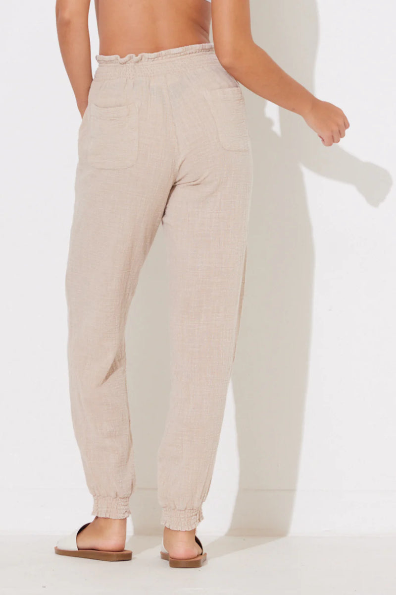 Palm Washed Jogger Tan