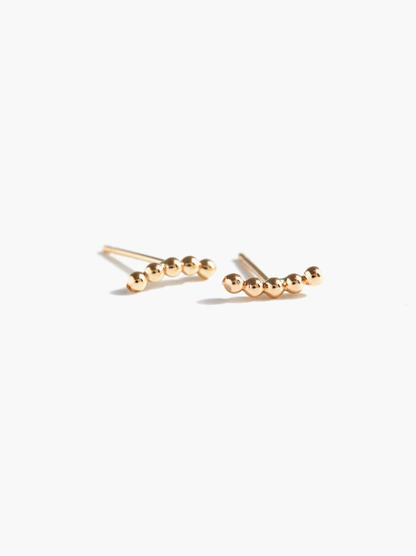 Caesar Stud Earrings Gold