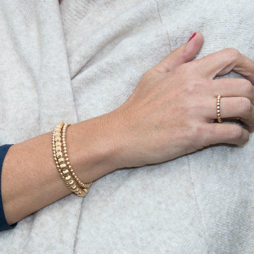 Classic Gold Bead Ring
