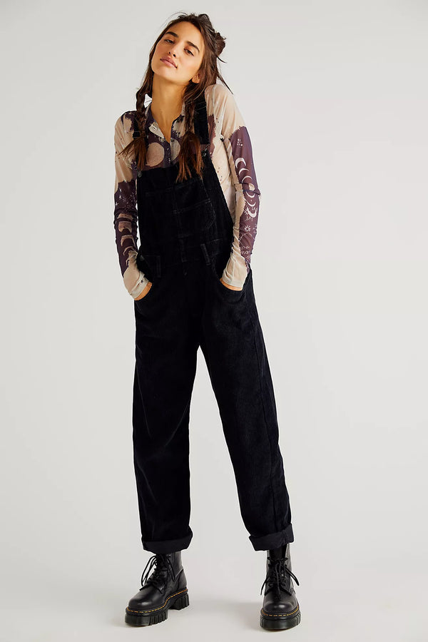 Ziggy Overalls Cord Black