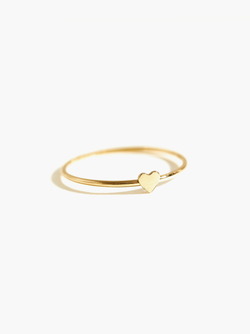 Heart Stacking Ring Gold Fill