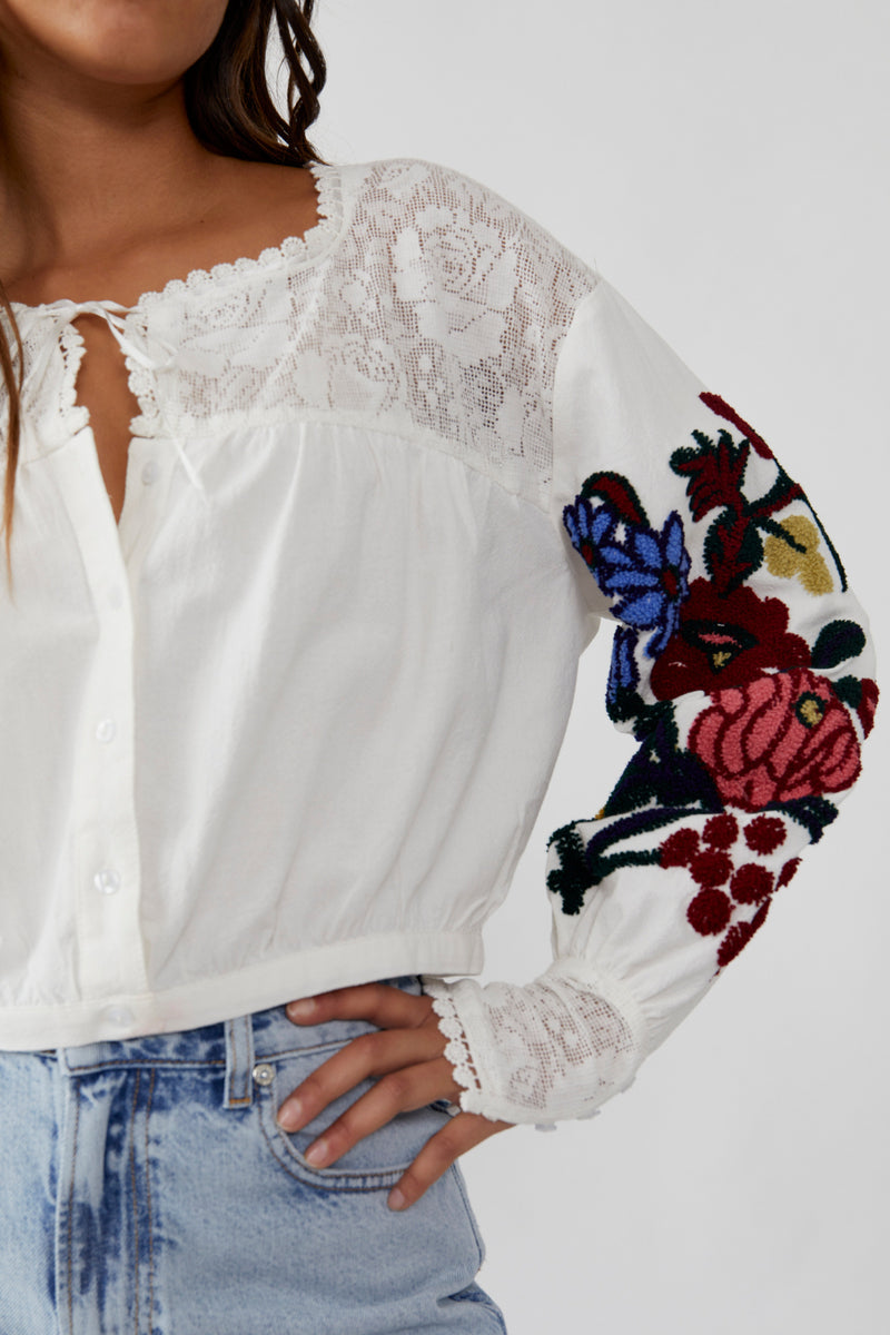 Meadows Embroidered Top