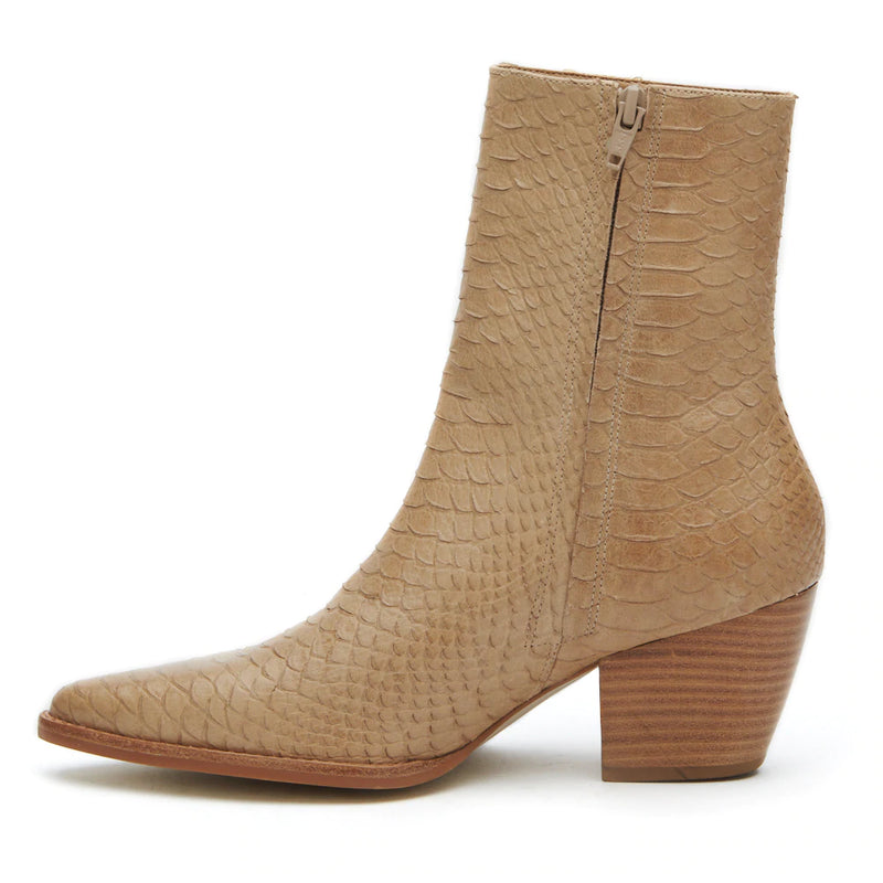 Caty Ankle Boot Tan Snake