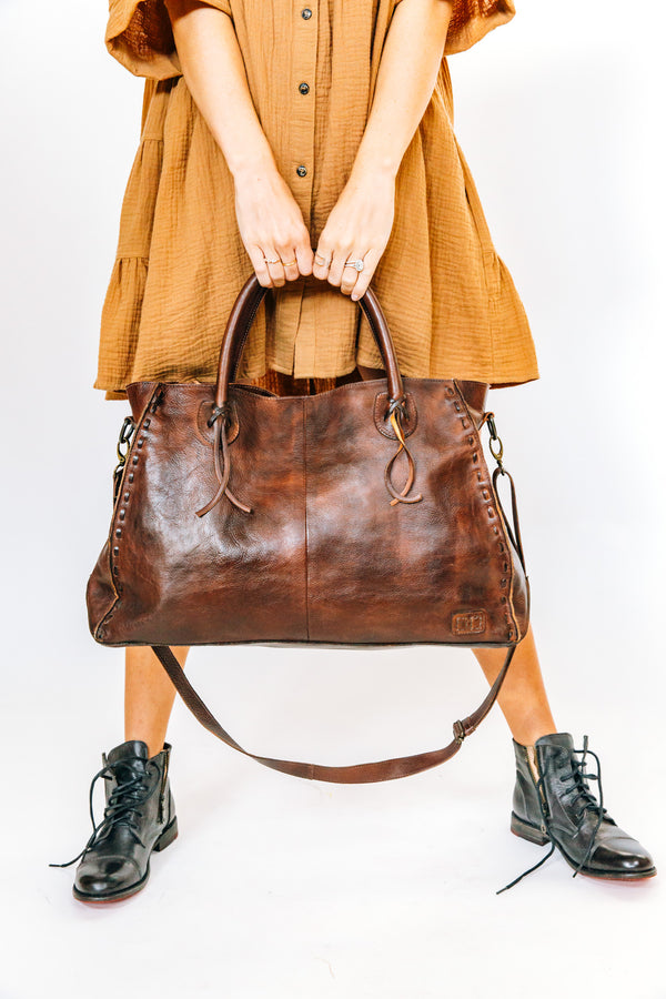 Rockaway Handbag Teak Rustic
