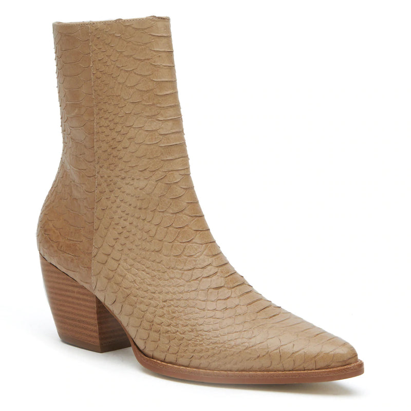 Caty Ankle Boot Tan Snake