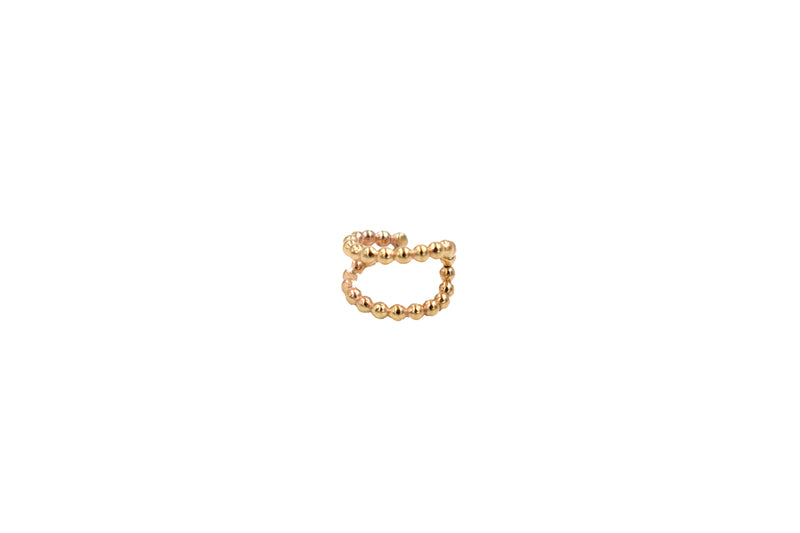 Orb Parallel Ear Cuff Gold