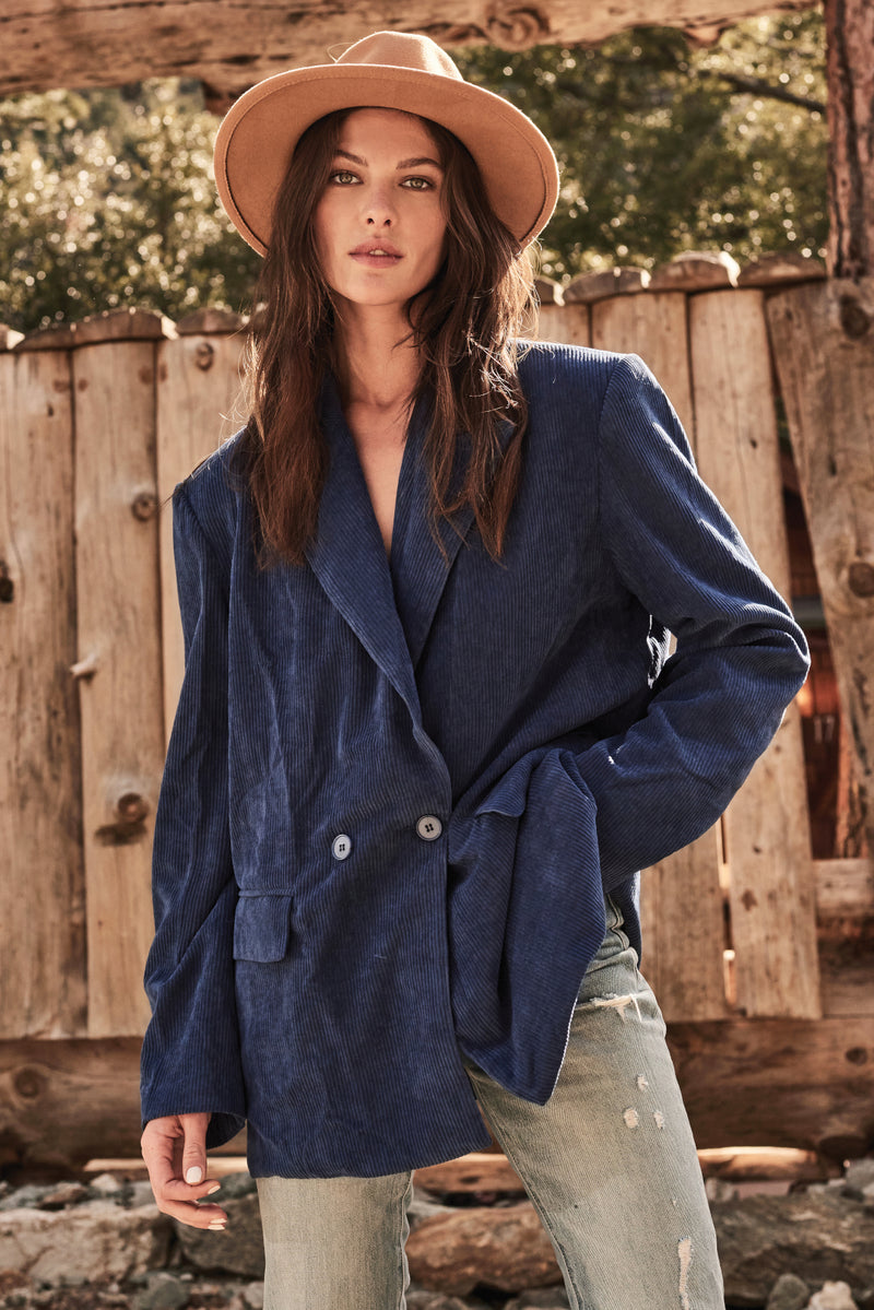 Turn Back Time Blazer Navy