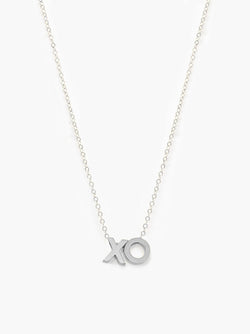 Xo Charm Necklace Silver