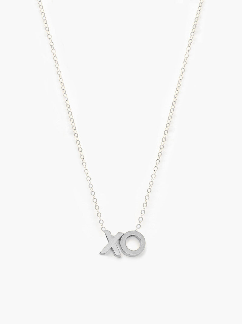 Xo Charm Necklace Silver